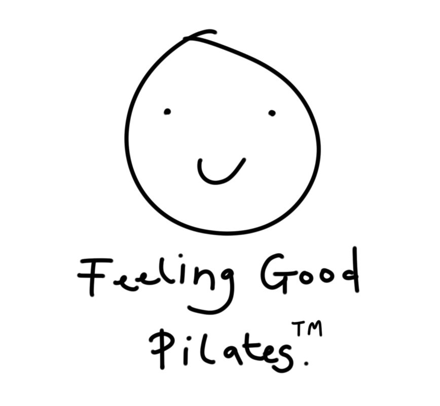 feeling good pilates logo about